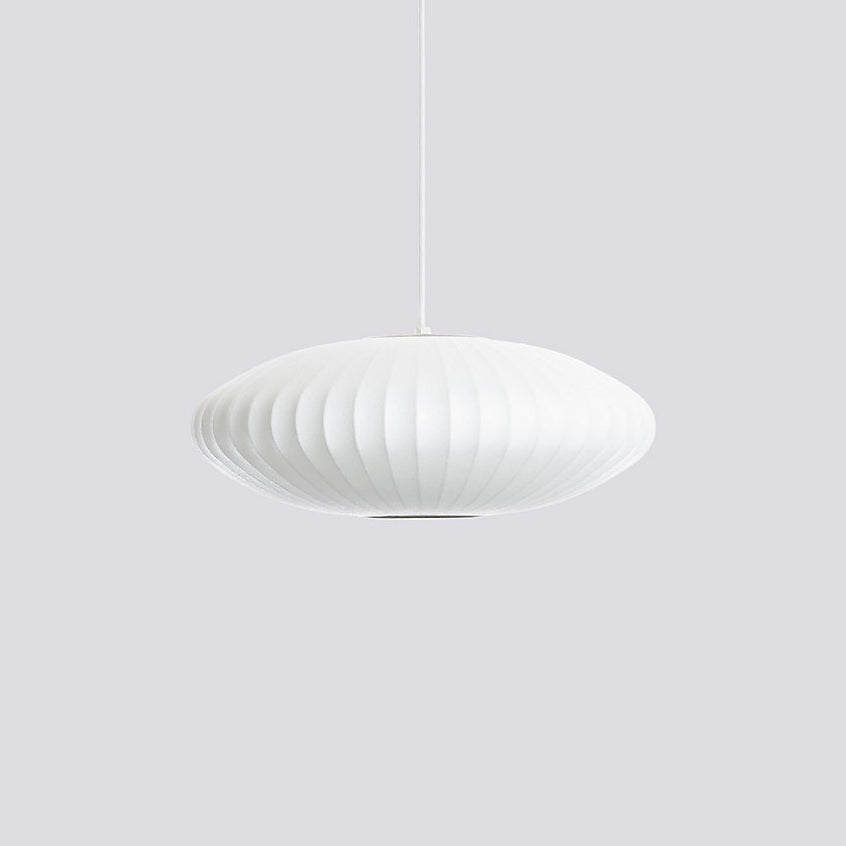 Bis hanglamp van zijde en staal