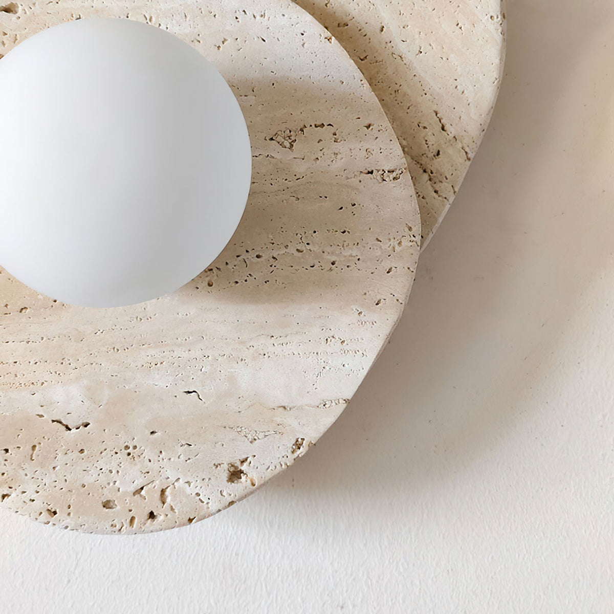 Tavinielle wandlamp travertin Layered Wabi-sabi Esthetiek
