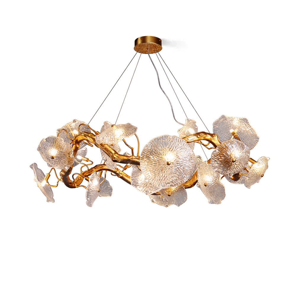 Avenhurst lotus glazen kroonluchter