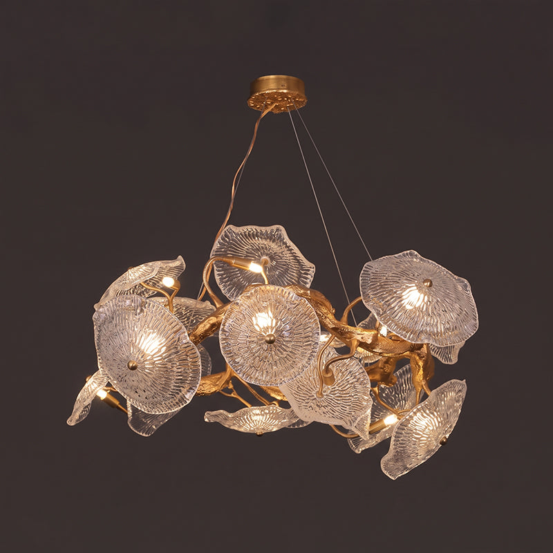 Avenhurst lotus glazen kroonluchter