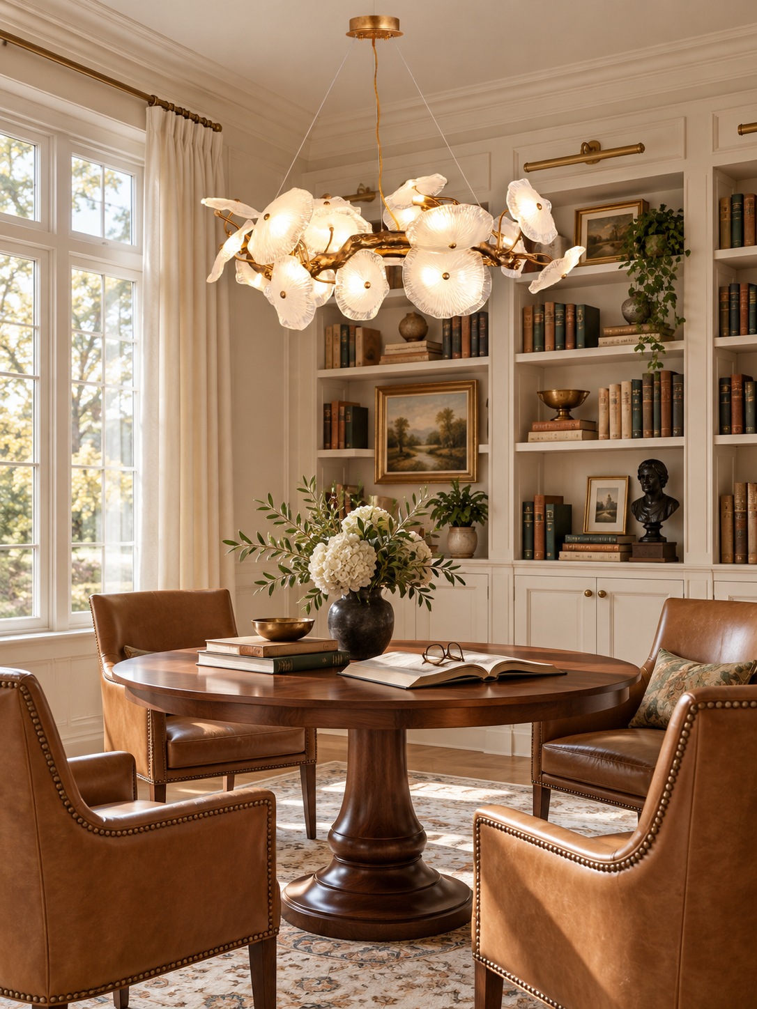 Avenhurst lotus glazen kroonluchter
