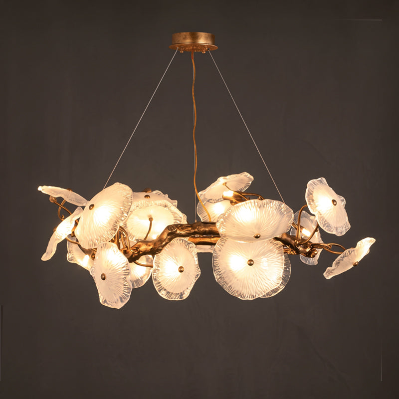 Avenhurst lotus glazen kroonluchter