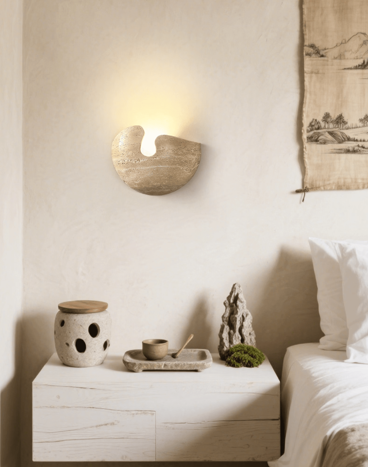 Pearl Stone wandlamp