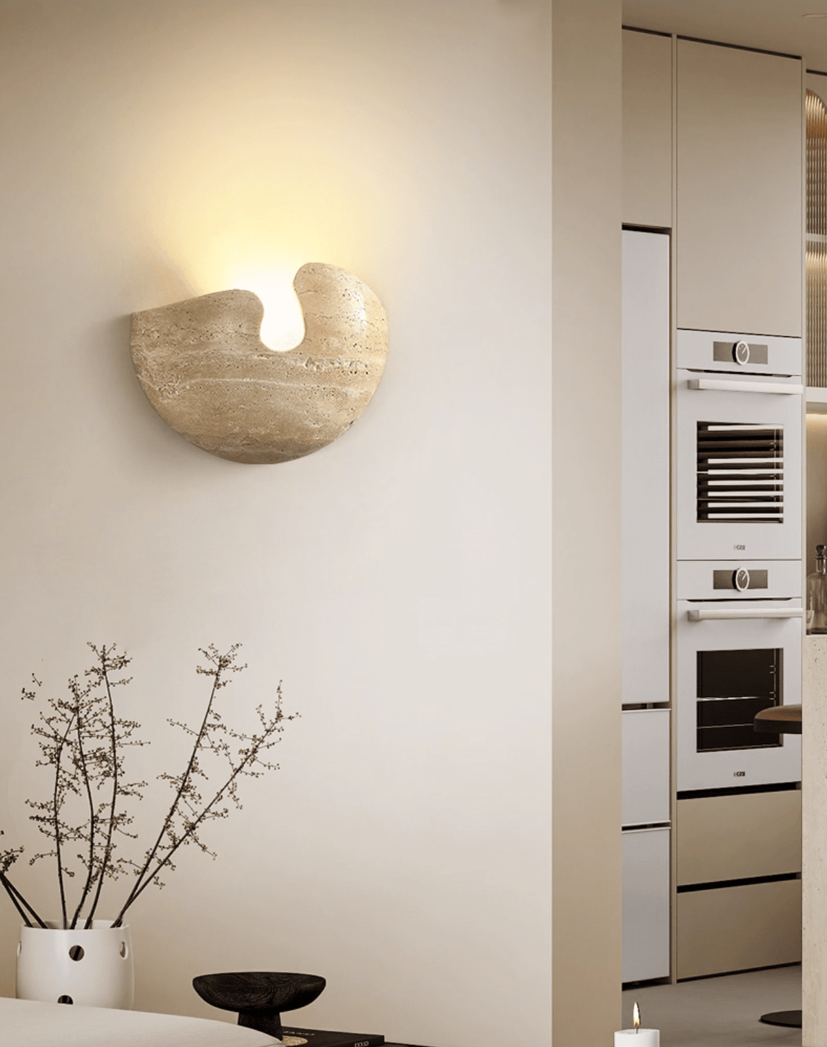 Pearl Stone wandlamp