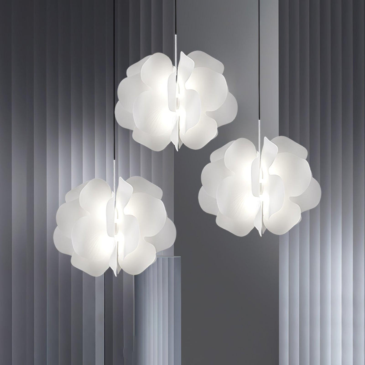 Orelisiella hanglamp plastic bloemmotief