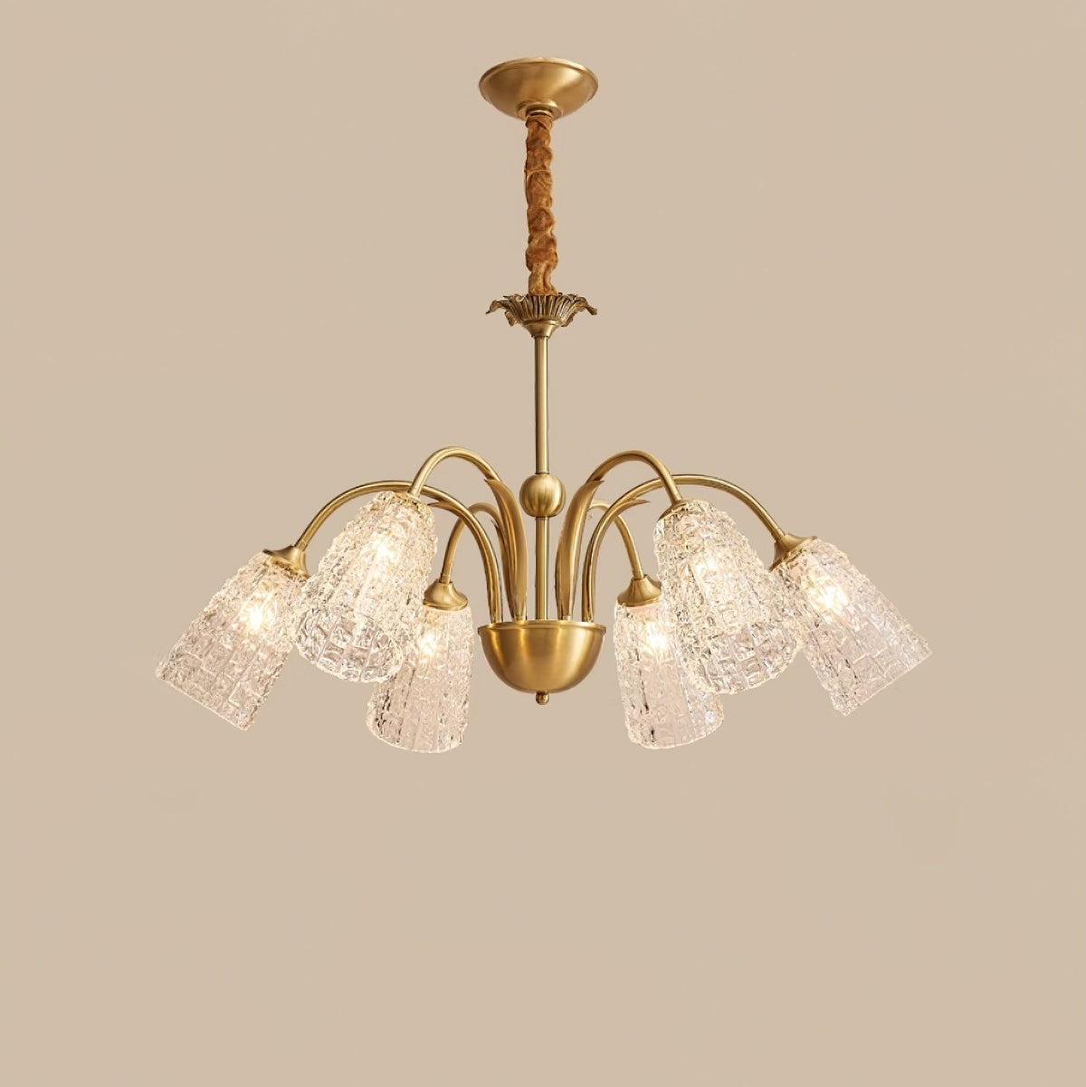 Celiella Vintage glas Kroonluchter