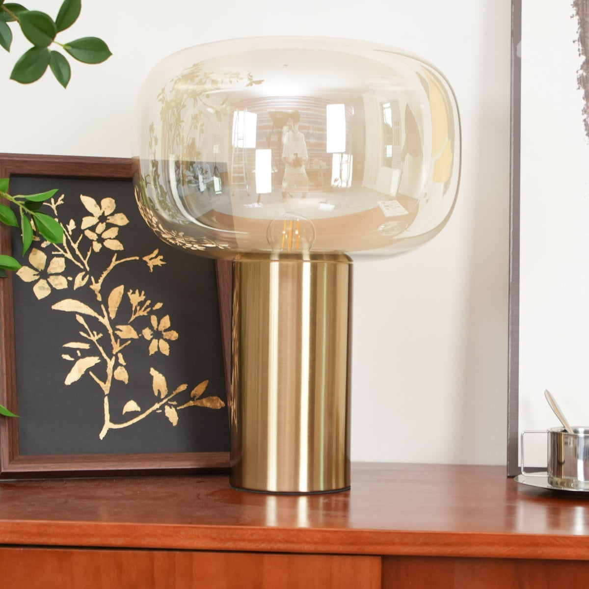 Teloz Industriële tafellamp van glas