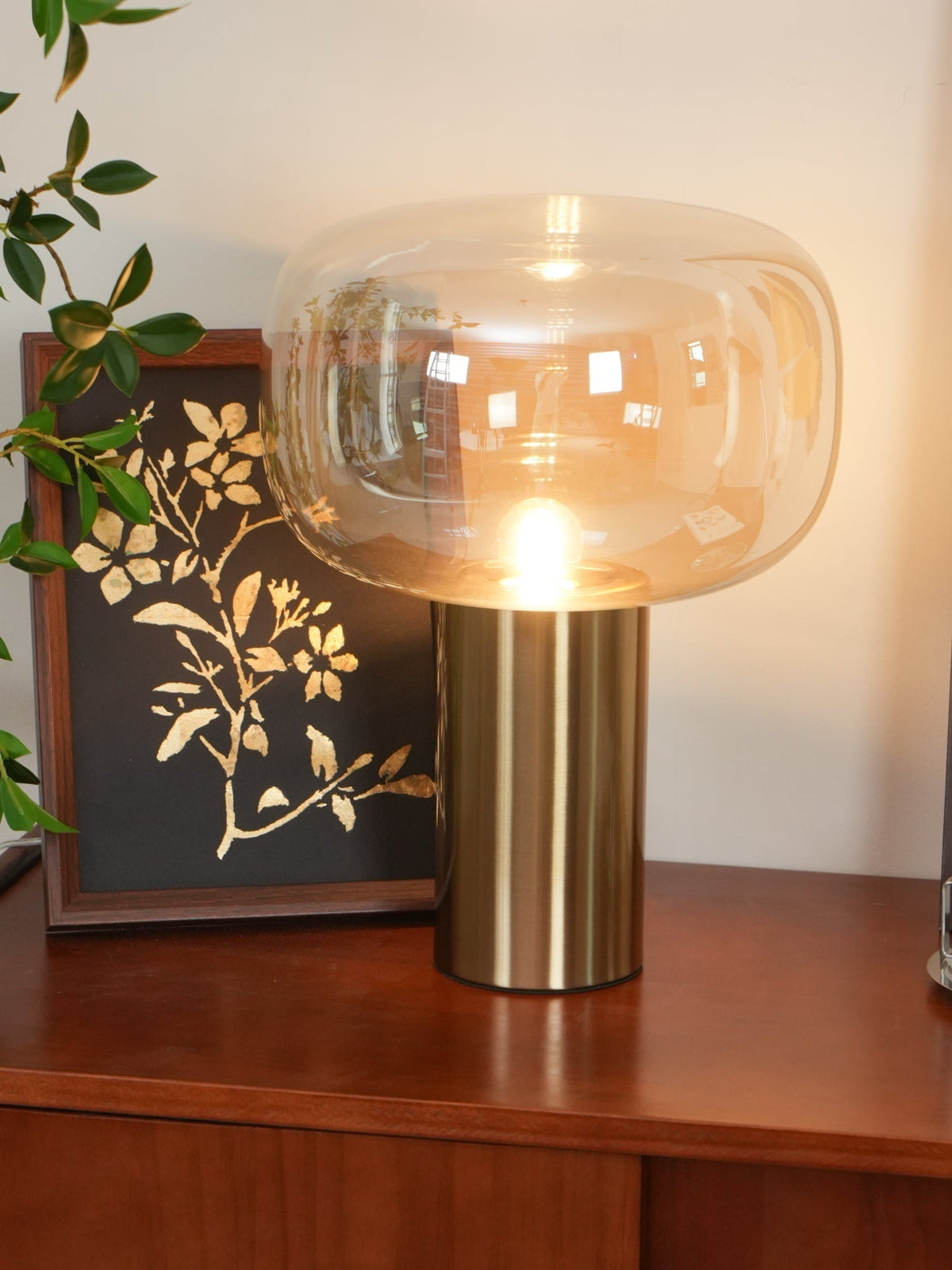 Teloz Industriële tafellamp van glas