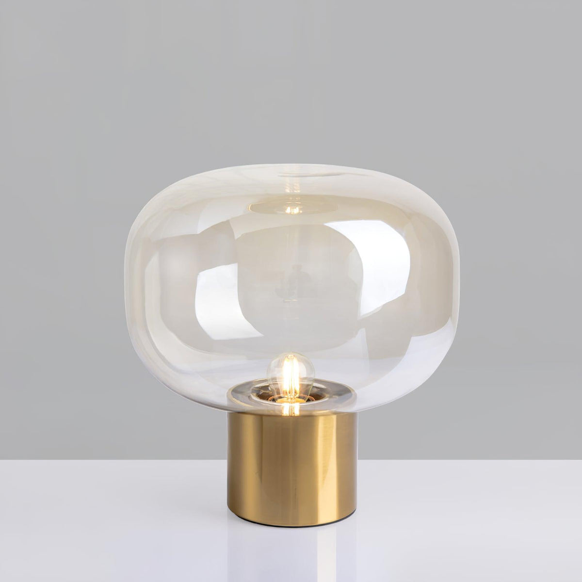 Teloz Industriële tafellamp van glas