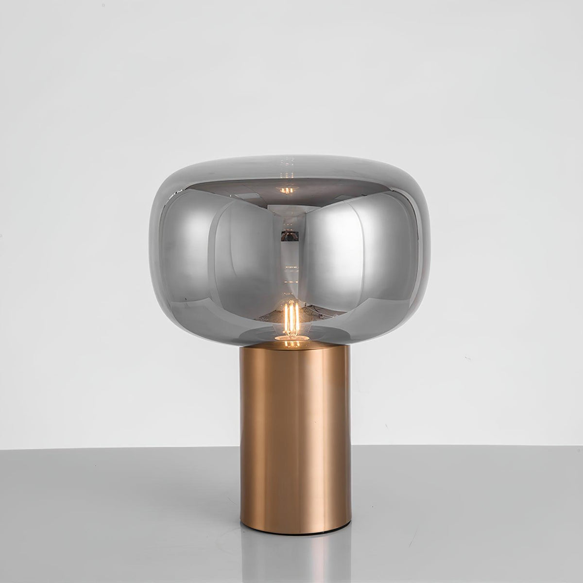 Teloz Industriële tafellamp van glas