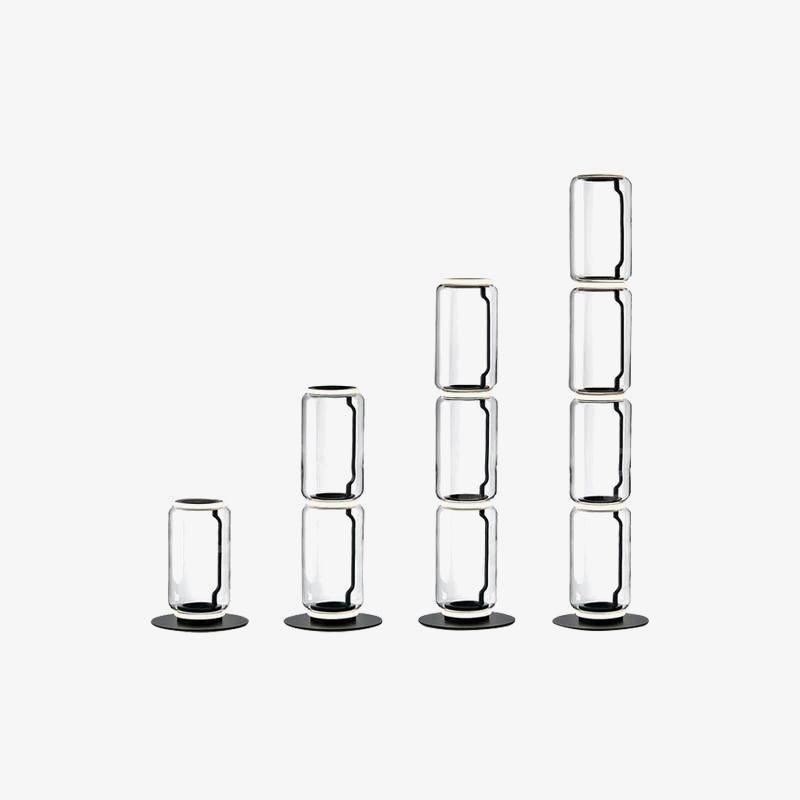 Cyrilys vloerlamp bamboe glas