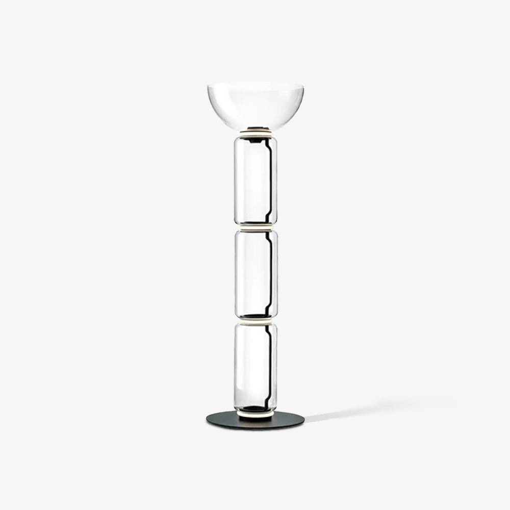 Cyrilys vloerlamp bamboe glas