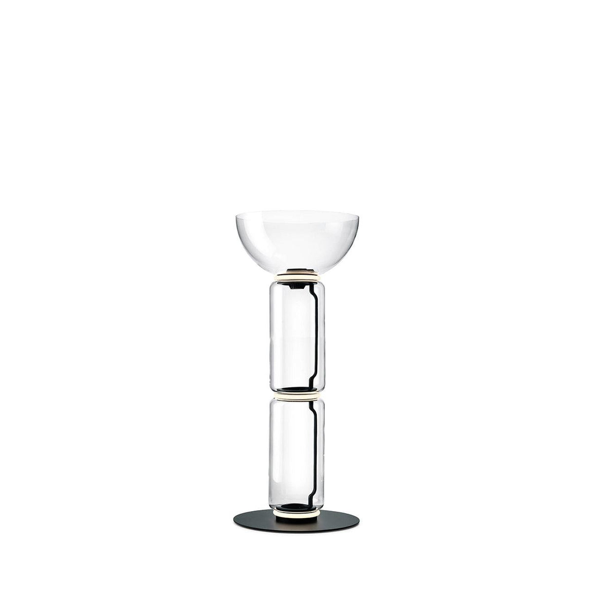 Cyrilys vloerlamp bamboe glas
