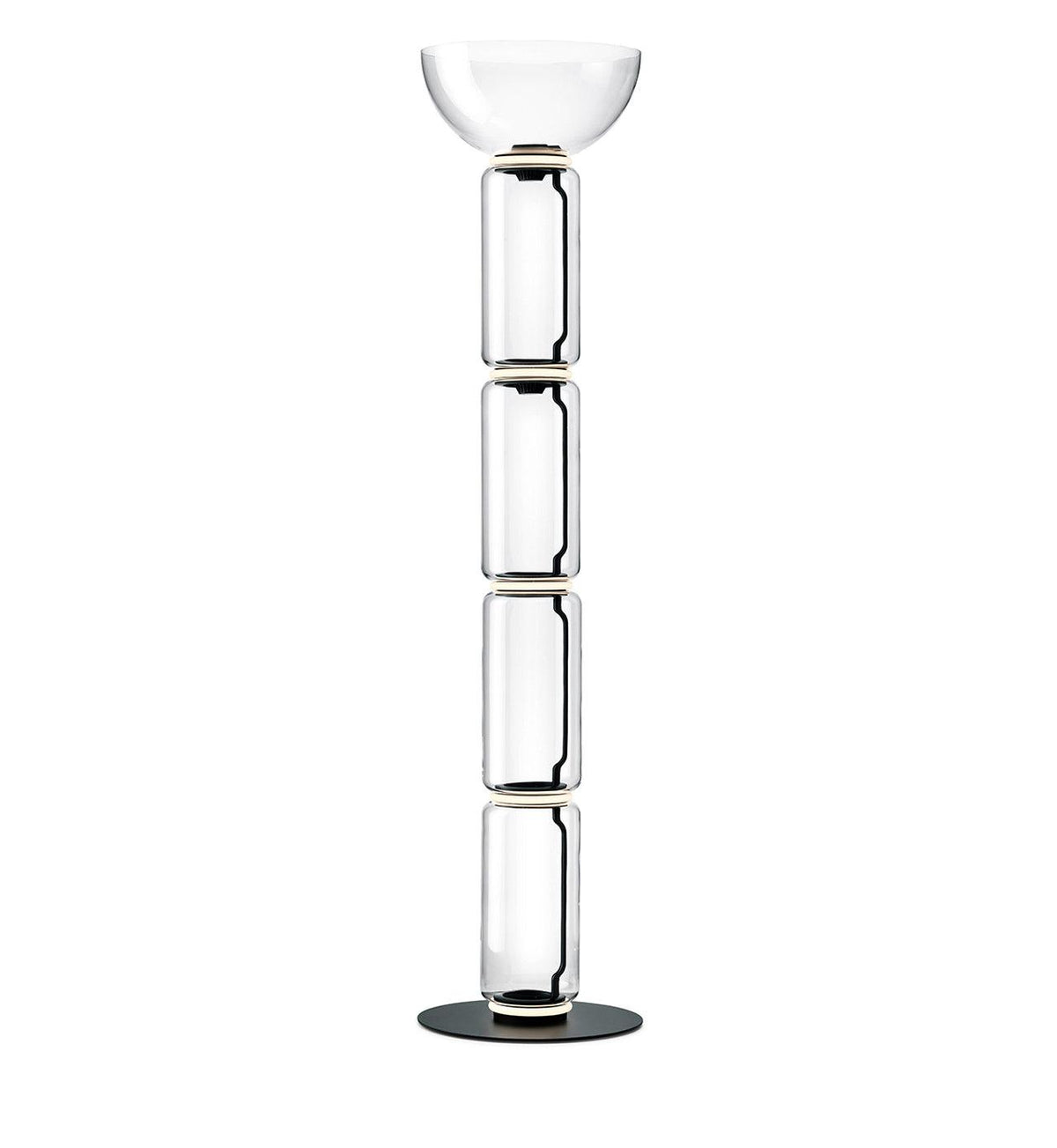 Cyrilys vloerlamp bamboe glas
