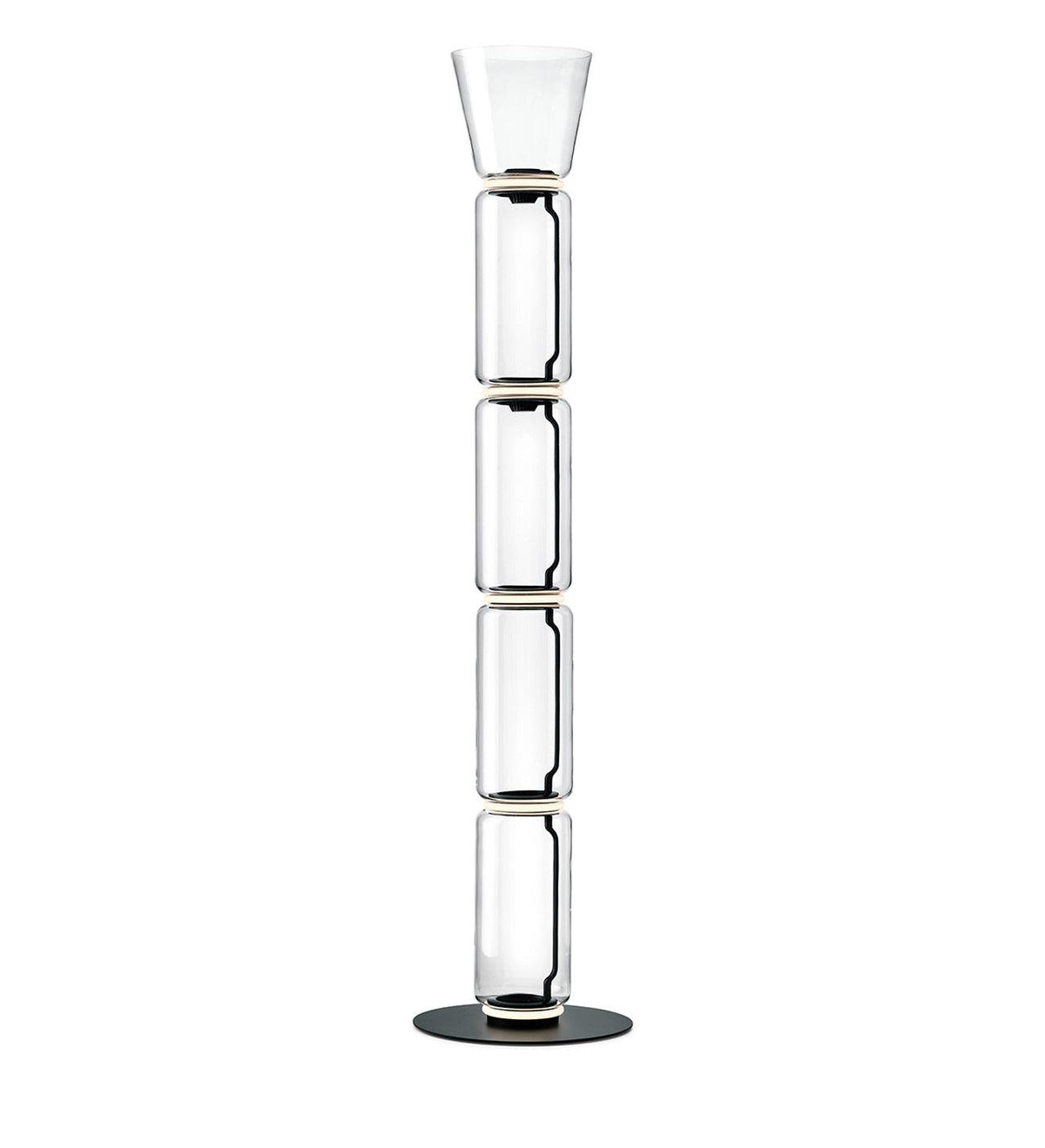 Cyrilys vloerlamp bamboe glas