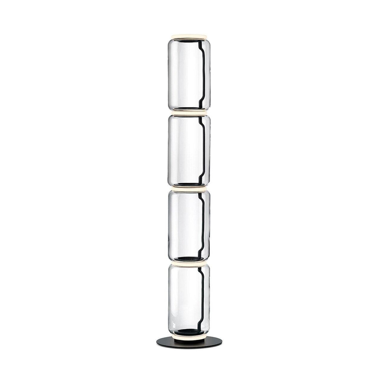 Cyrilys vloerlamp bamboe glas