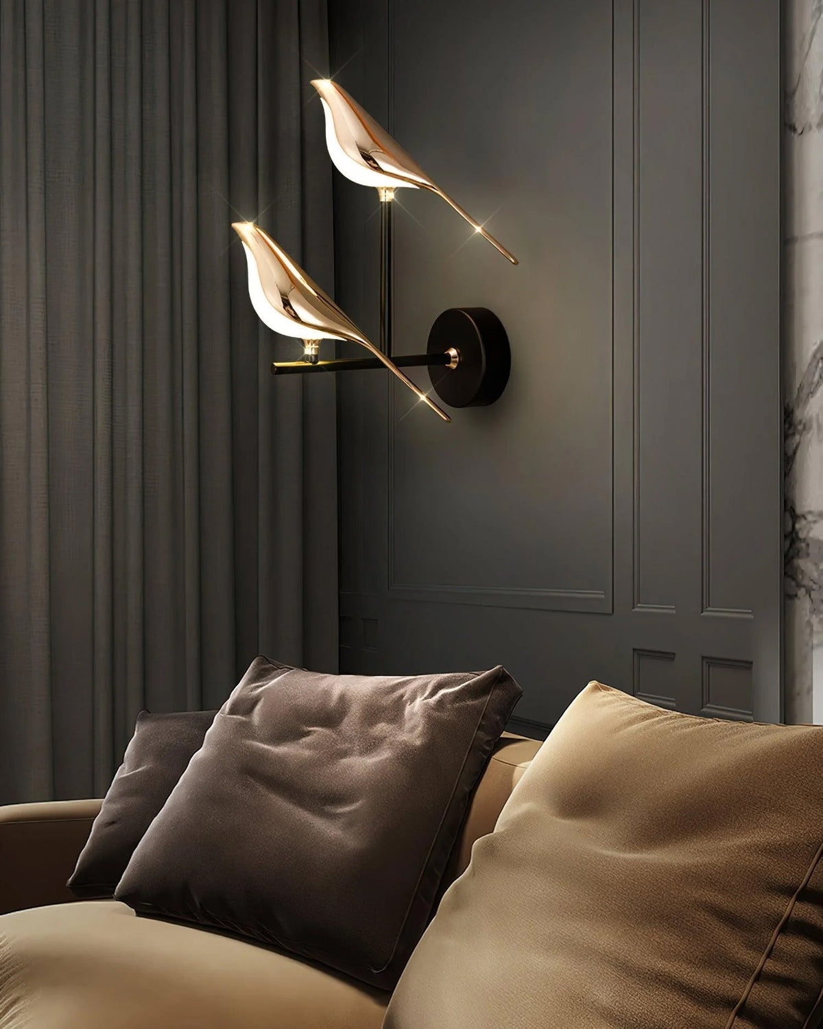 Vale Loveable Premium Noordse kunst wandlamp met stekker