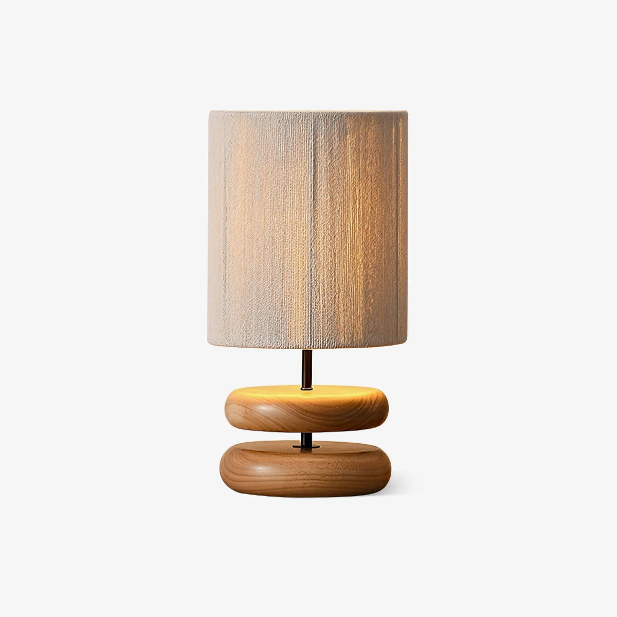 Morgan Minimalistische tafellamp van walnoothout