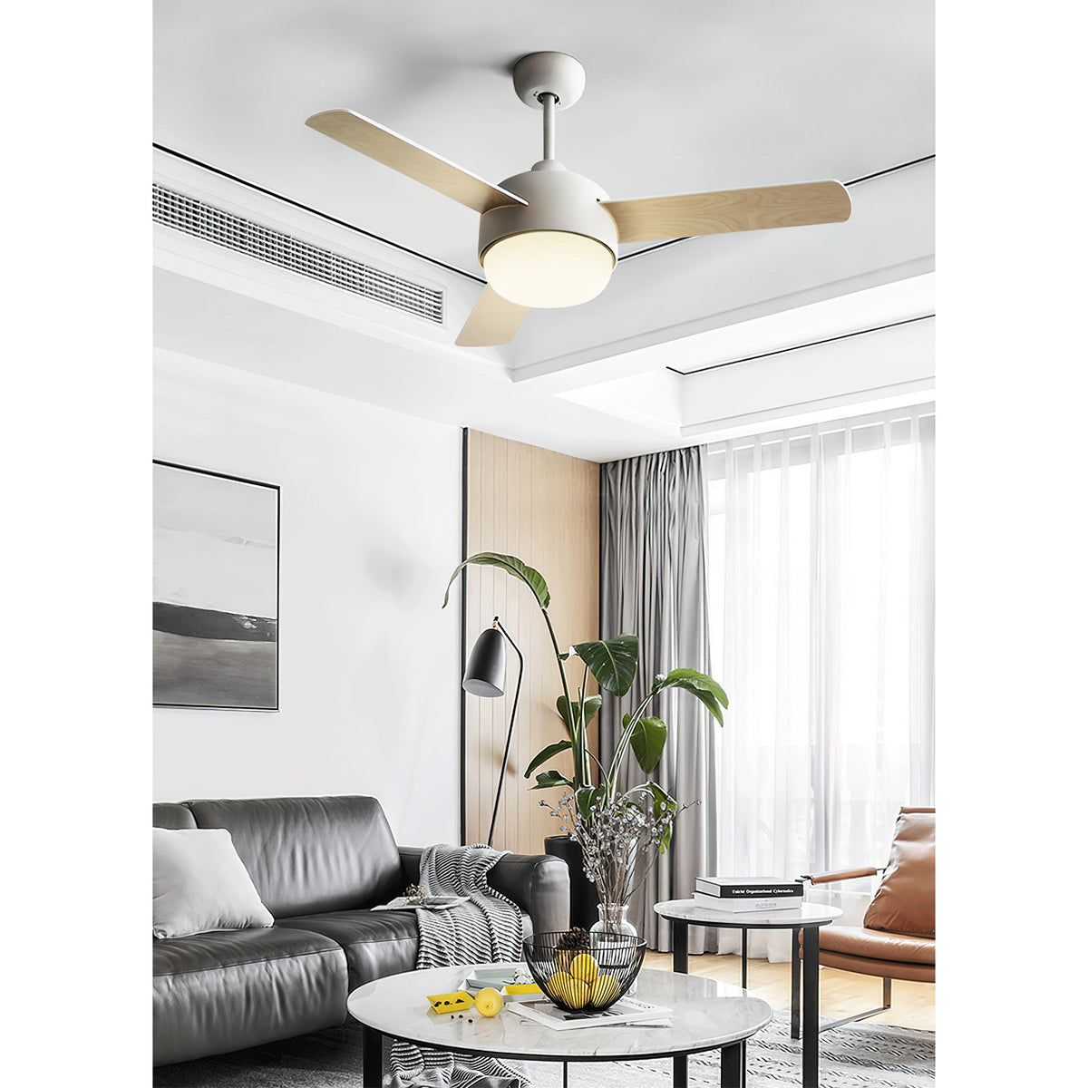 Cirareon plafondventilator met verlichting