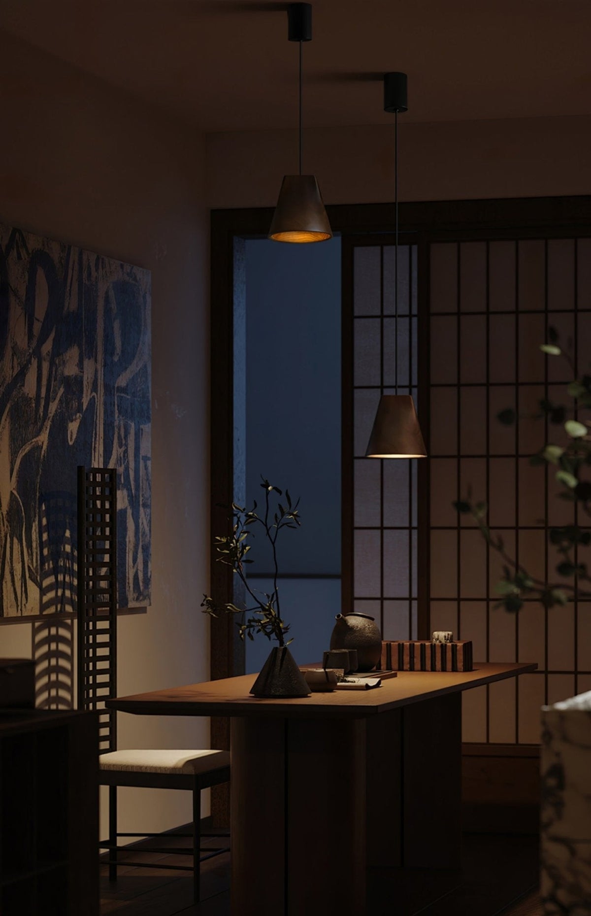 Sylorena Rustic Houten hanglamp