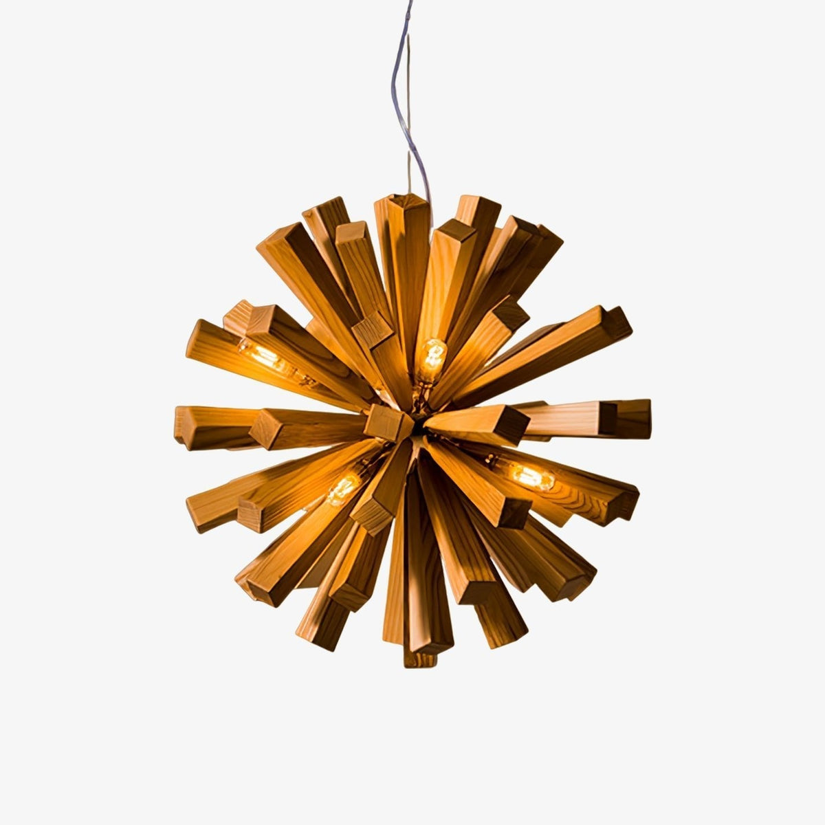 Elvarelle Premium Noordse kunst Burst hout kroonluchter