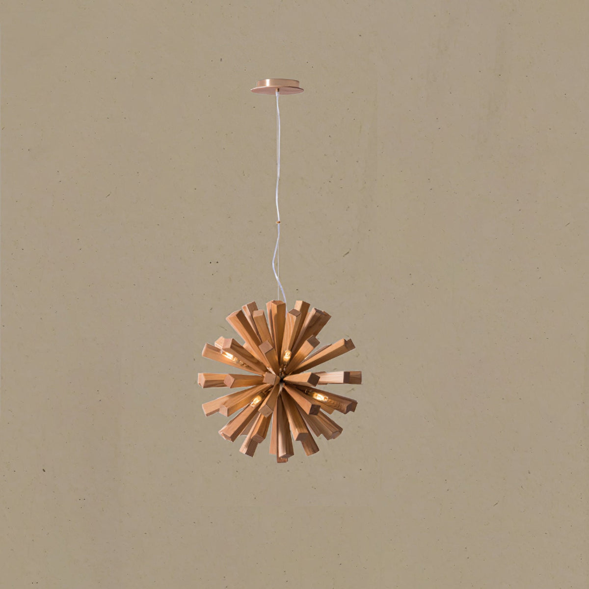 Elvarelle Premium Noordse kunst Burst hout kroonluchter