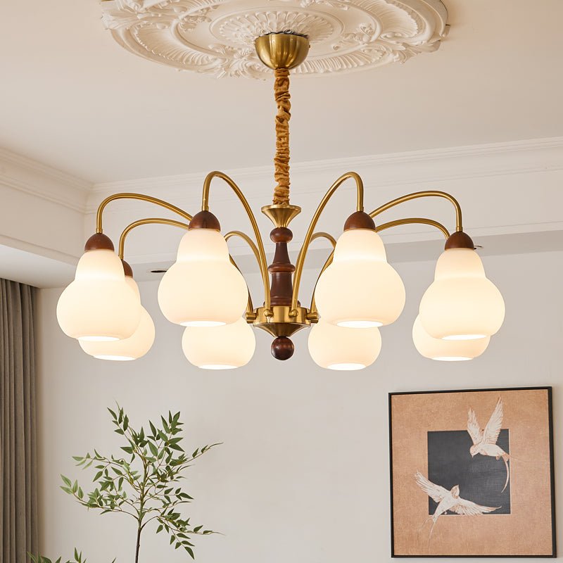 Novelle Traditionele Elegantie Vintage Hout Kroonluchter