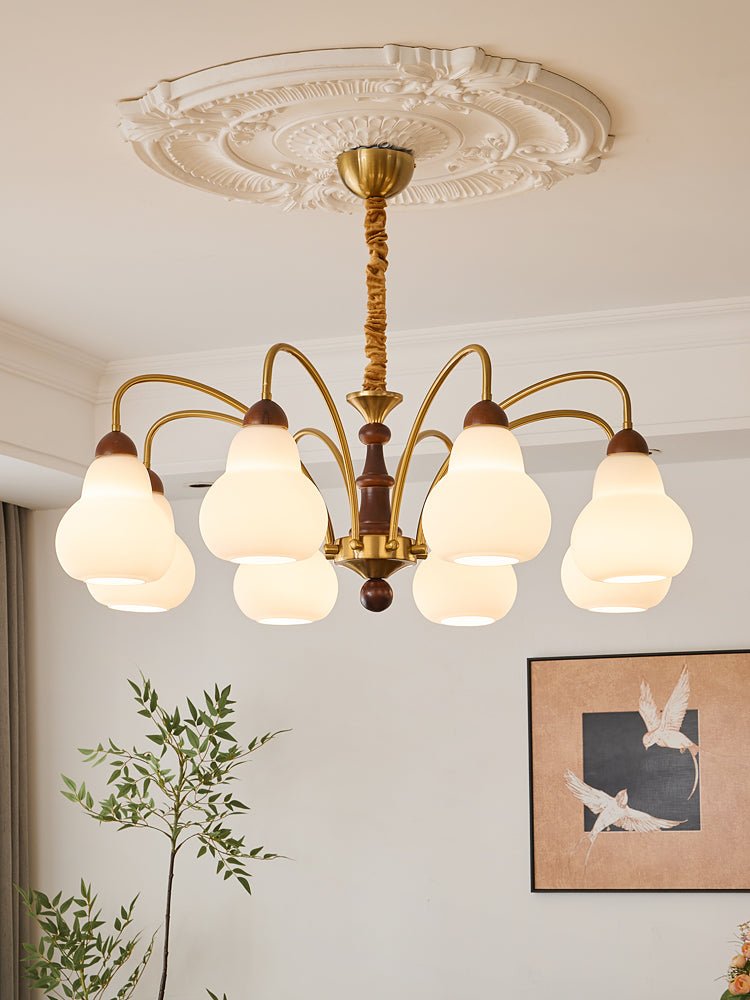 Novelle Traditionele Elegantie Vintage Hout Kroonluchter
