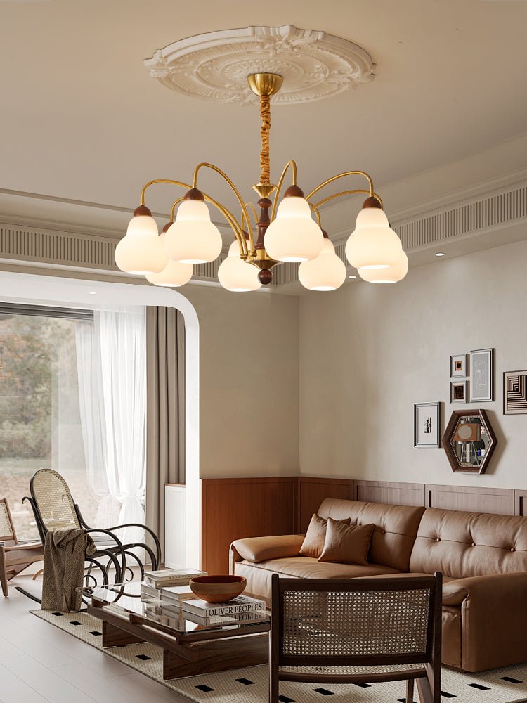 Novelle Traditionele Elegantie Vintage Hout Kroonluchter