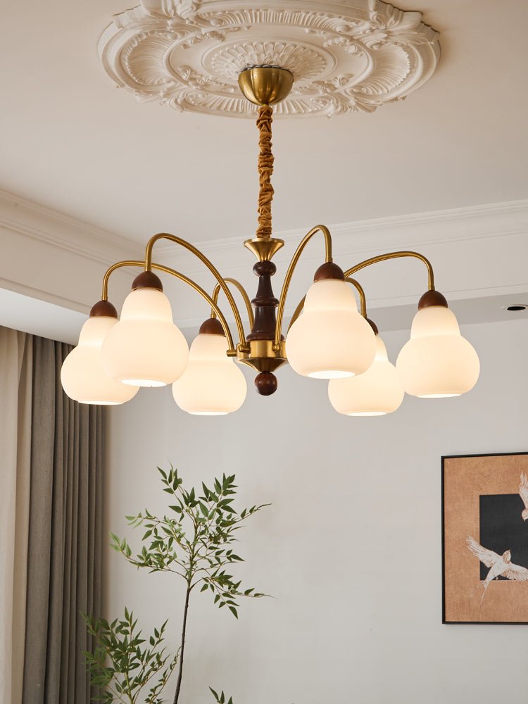 Novelle Traditionele Elegantie Vintage Hout Kroonluchter