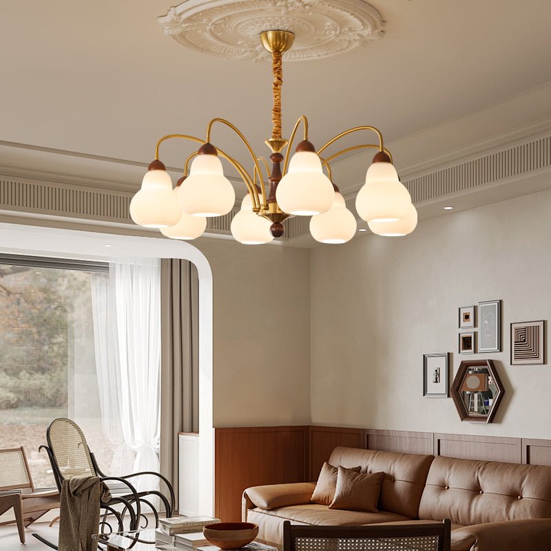 Novelle Traditionele Elegantie Vintage Hout Kroonluchter