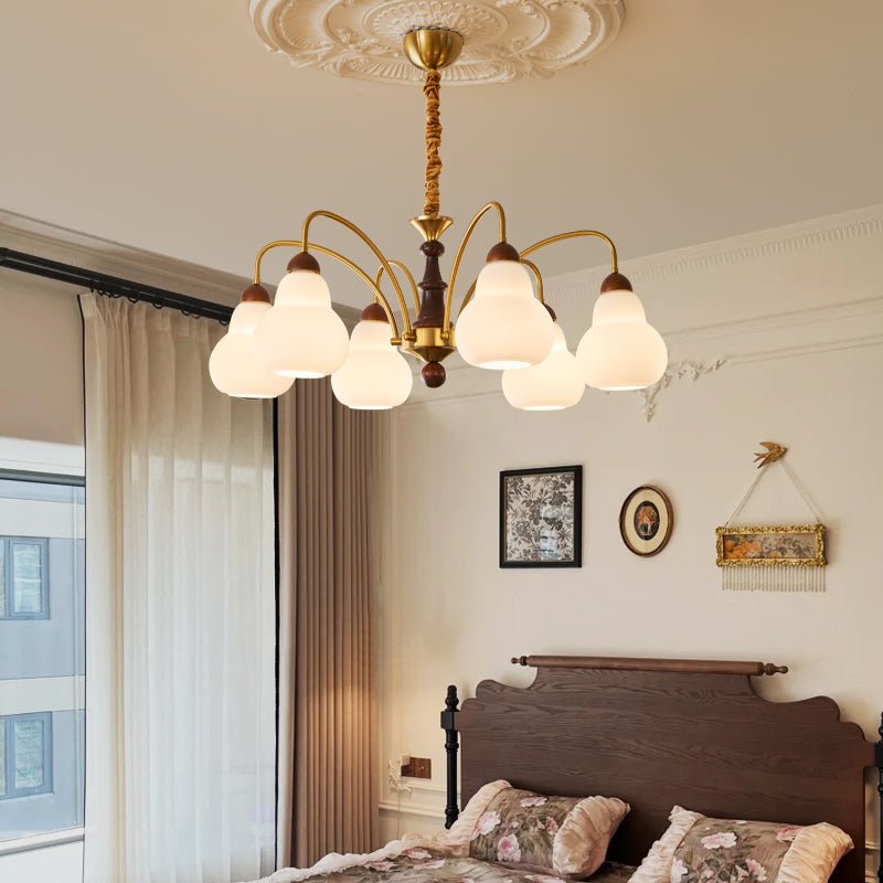 Novelle Traditionele Elegantie Vintage Hout Kroonluchter