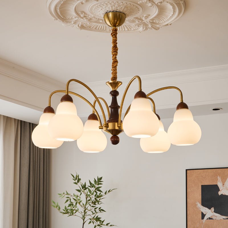 Novelle Traditionele Elegantie Vintage Hout Kroonluchter