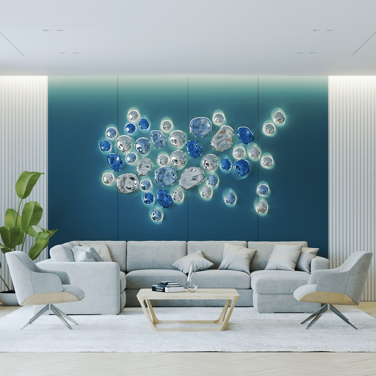 Nyzoris Bubble glas wandlamp