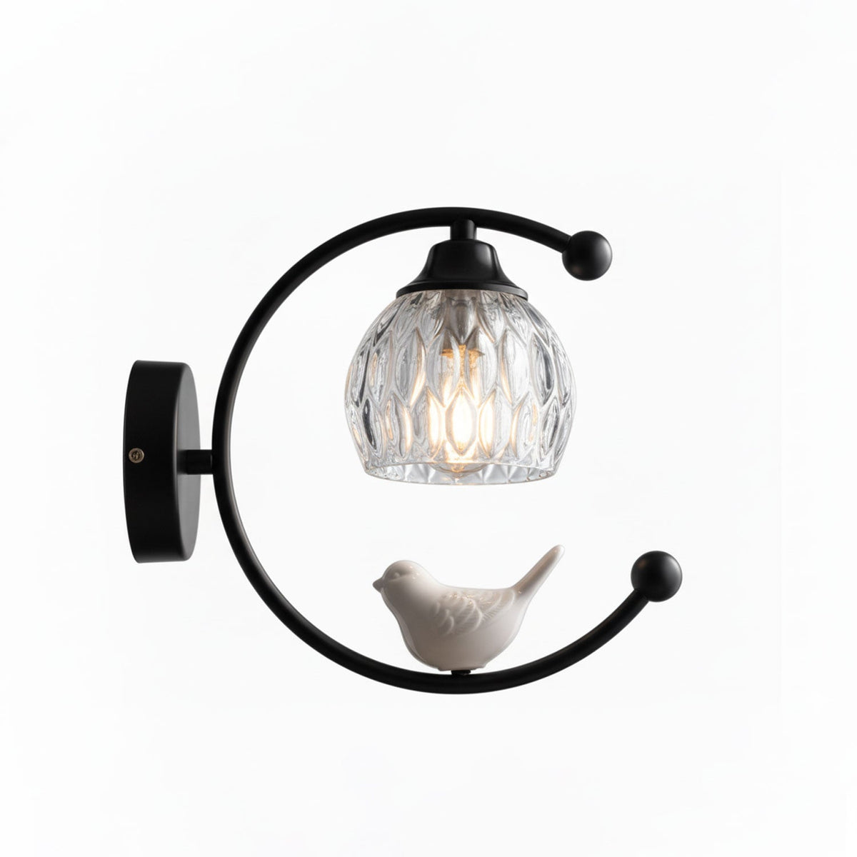 Felix Linearo Artistiek Keramiek Vogel Wandlamp