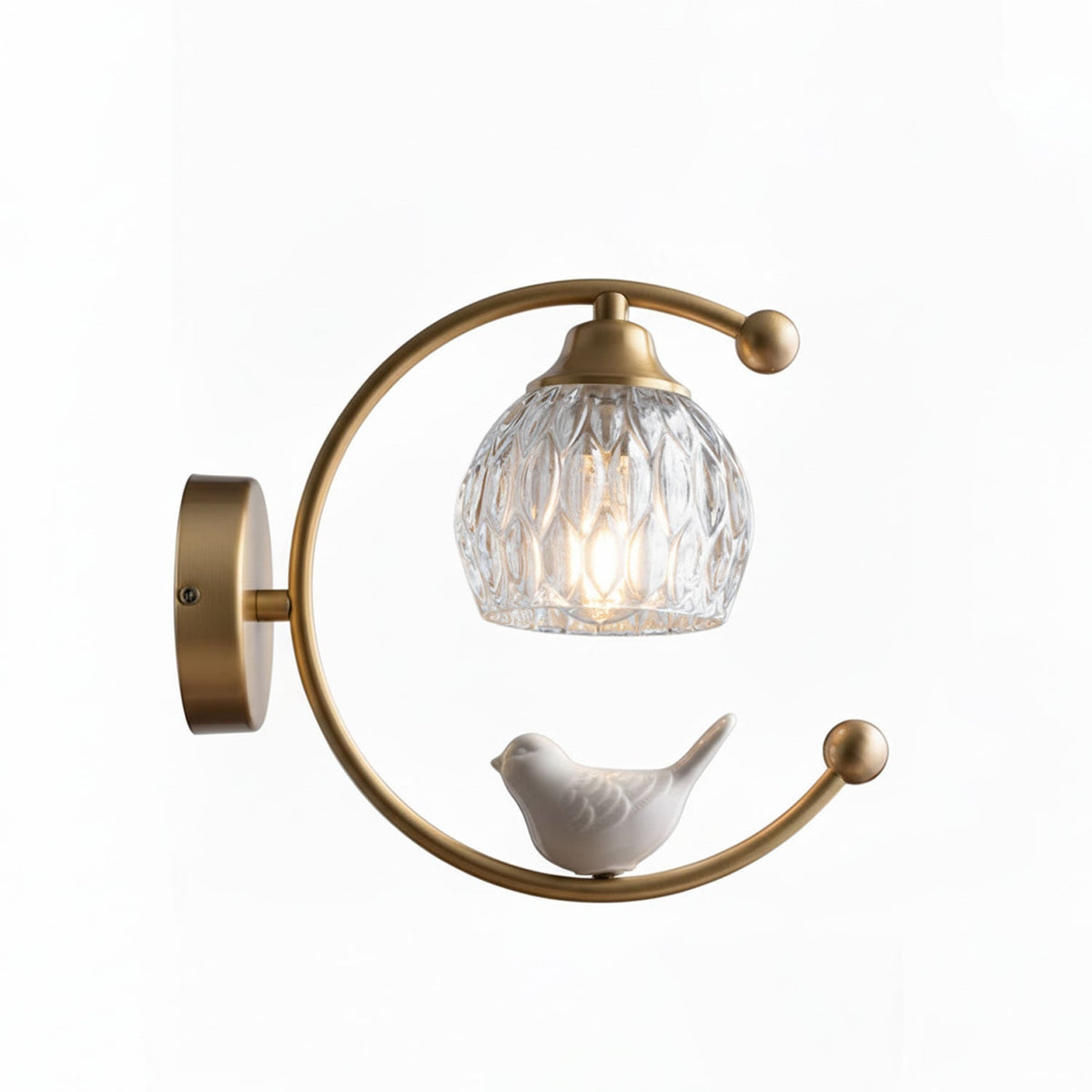 Felix Linearo Artistiek Keramiek Vogel Wandlamp
