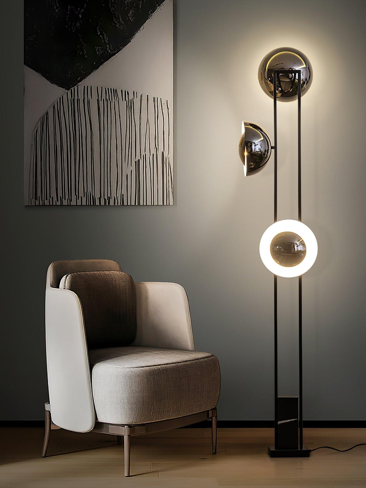 Alio Moderne vloerlamp van marmer
