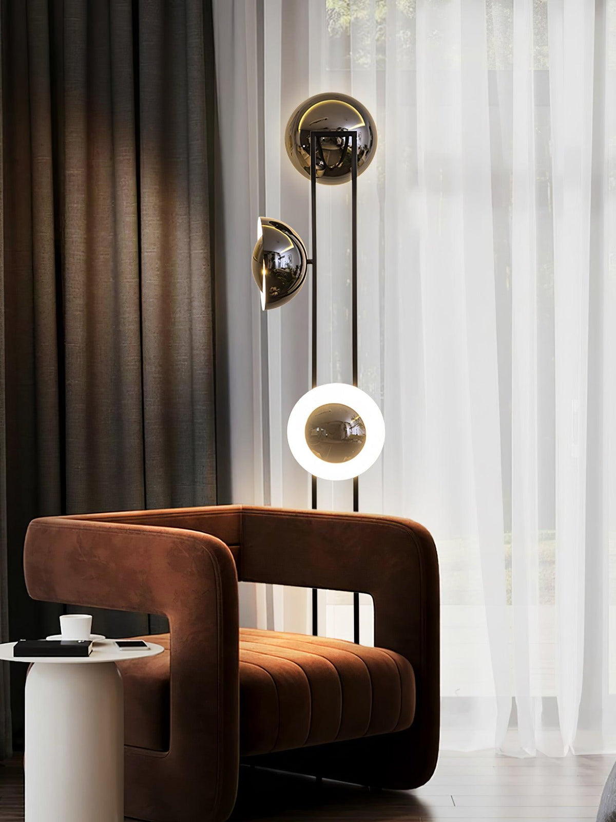 Alio Moderne vloerlamp van marmer