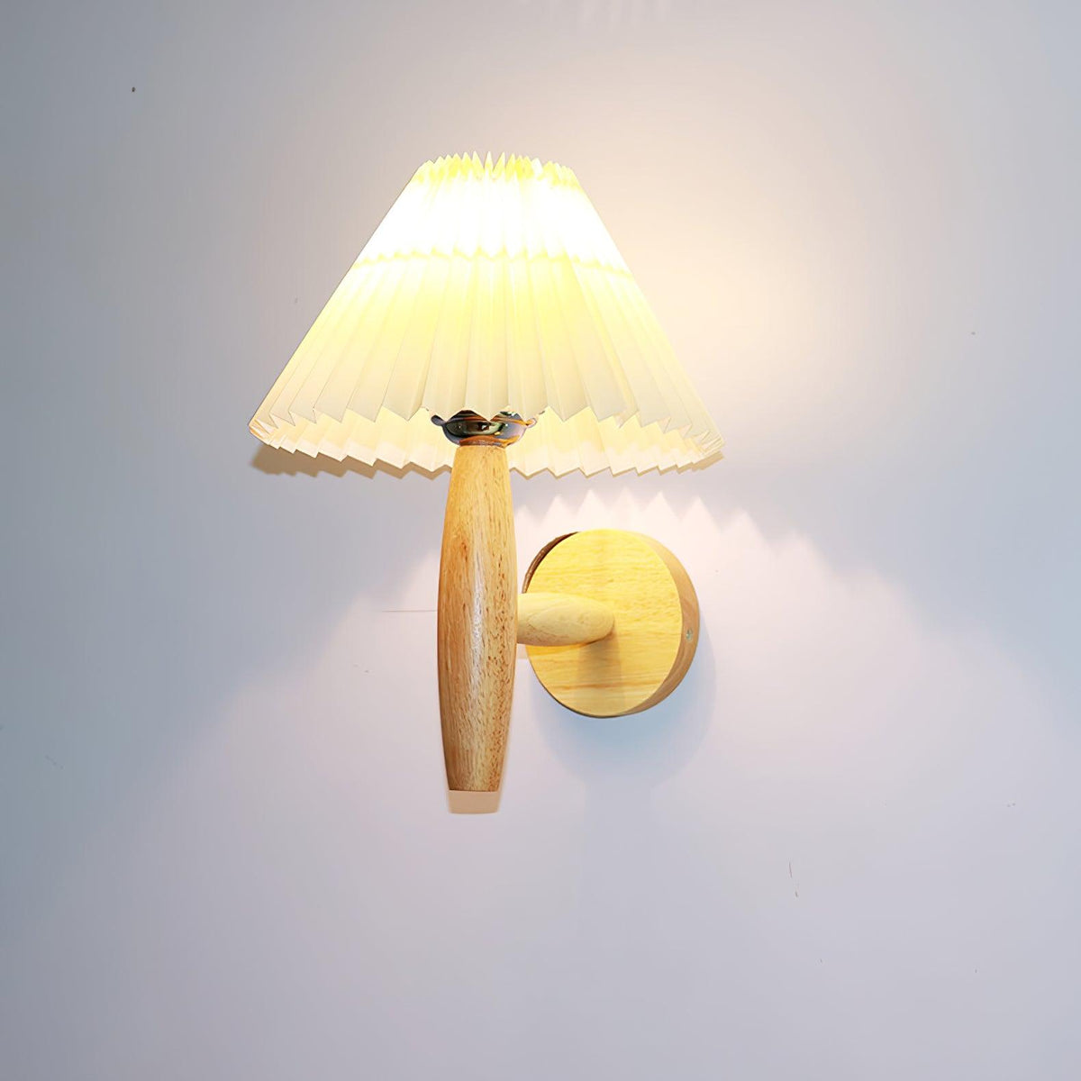 Elvivelle Moderne wandlamp van eikenhout