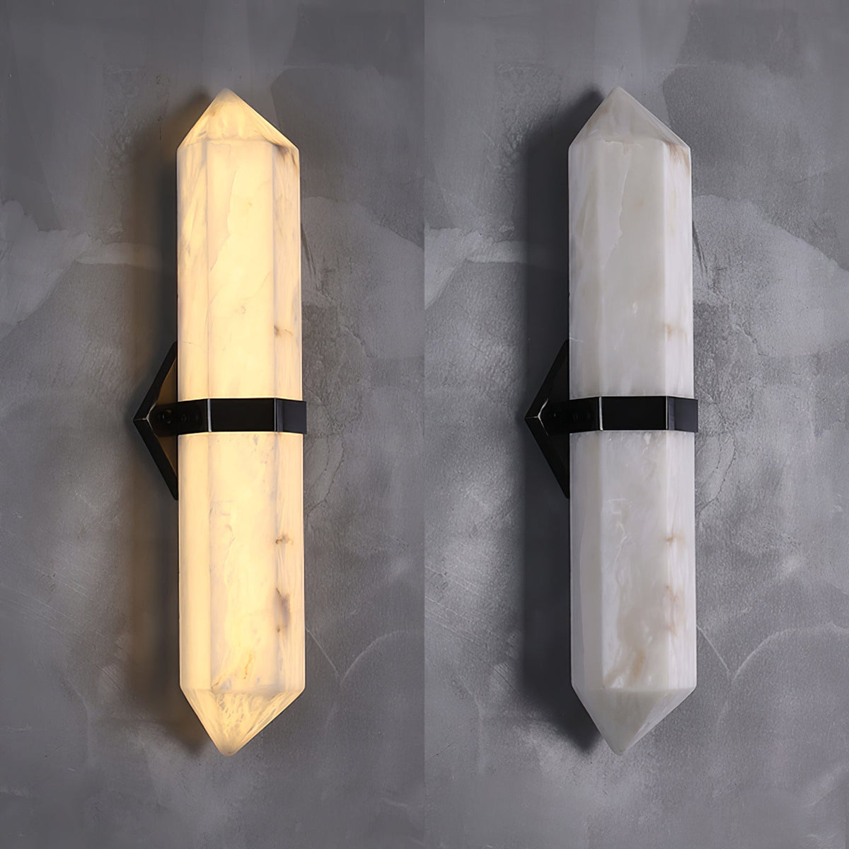 Albiaya wandlamp albast messing voor slaapkamer