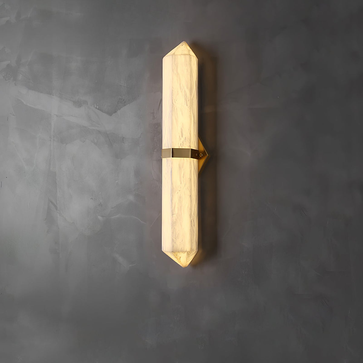 Albiaya wandlamp albast messing voor slaapkamer