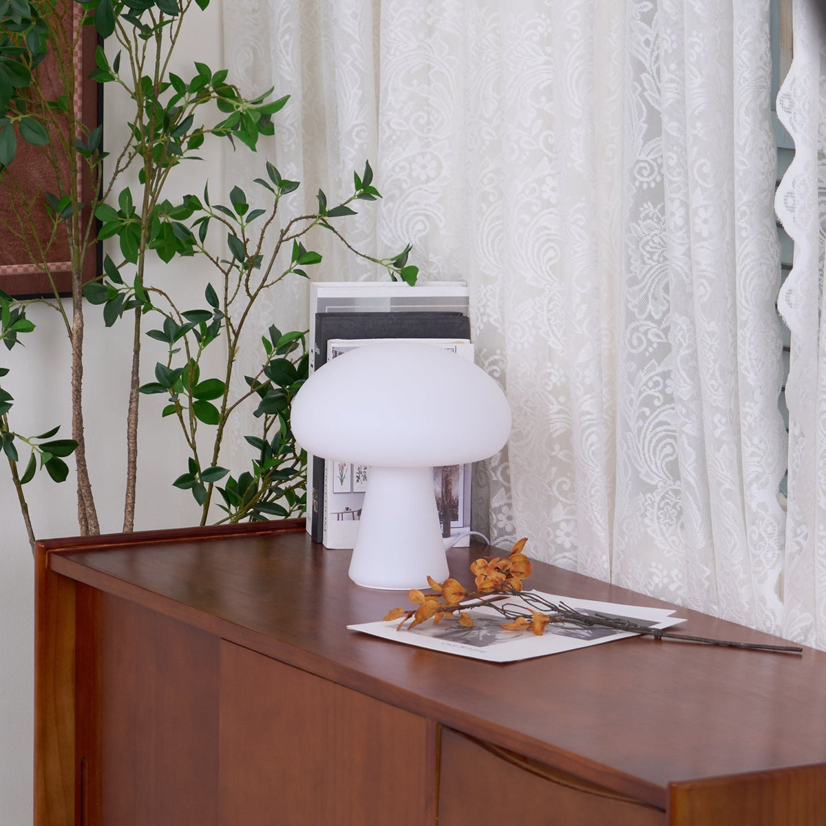 Ombra Whimsical tafellamp met glazen kap