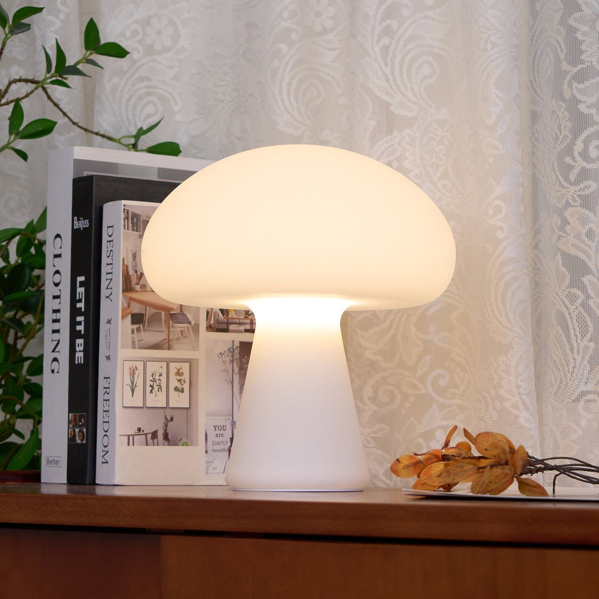 Ombra Whimsical tafellamp met glazen kap