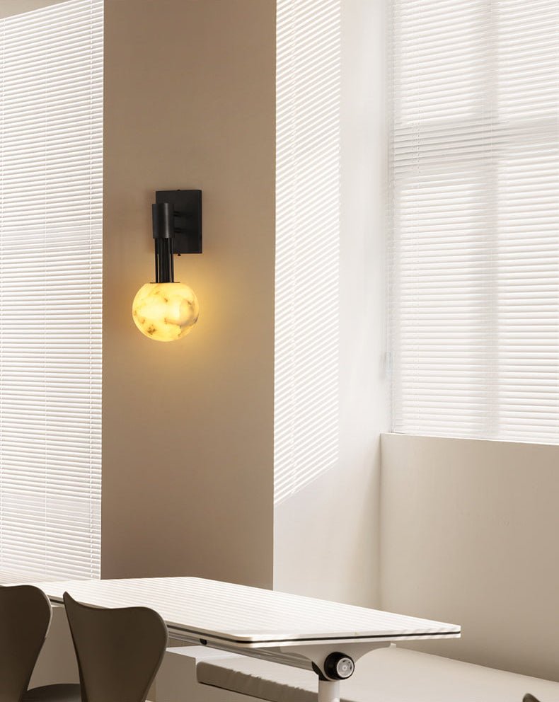 Rykde Albast bollen wandlamp voor binnen