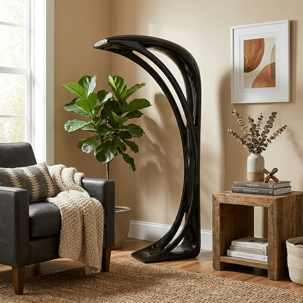 Obsidian Curve vloerlamp