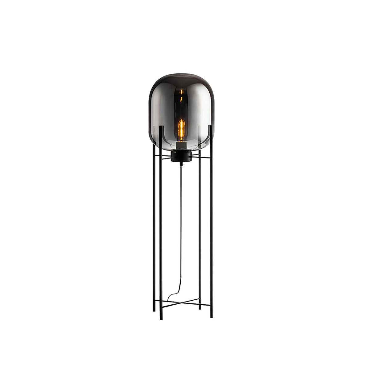 Liorivelia industriële vloerlamp van glas