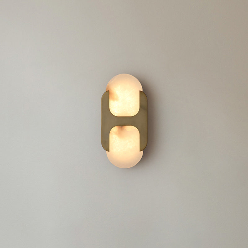 Lylaearis wandlamp met albasten kap