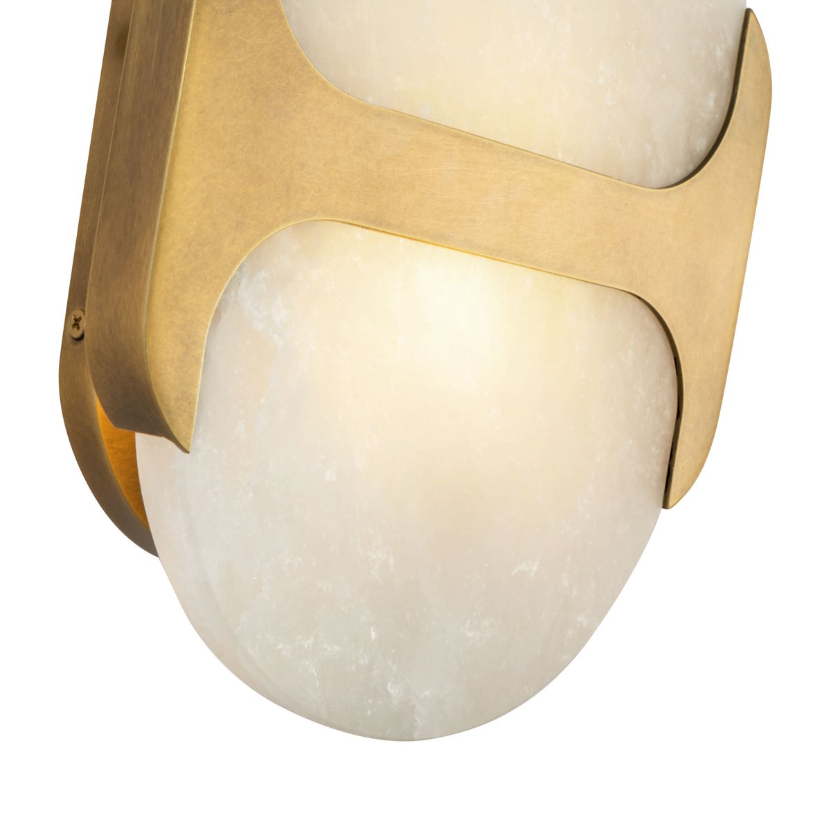 Ulthaora dubbele bollen wandlamp in albast