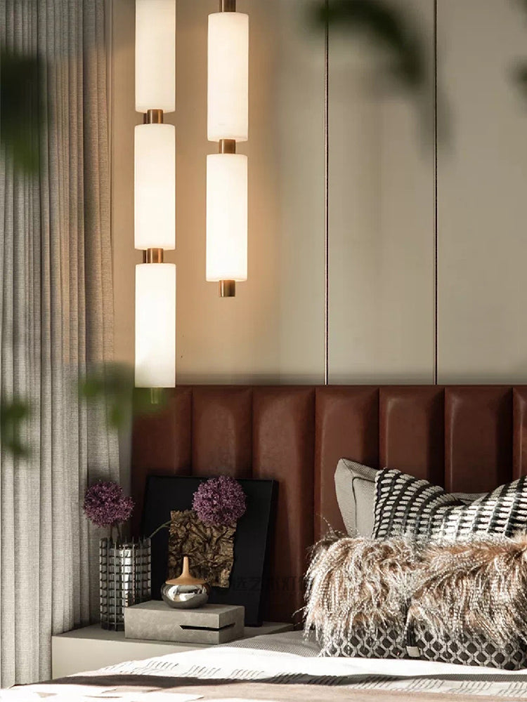 Zovarion Cluster hanglamp van albast