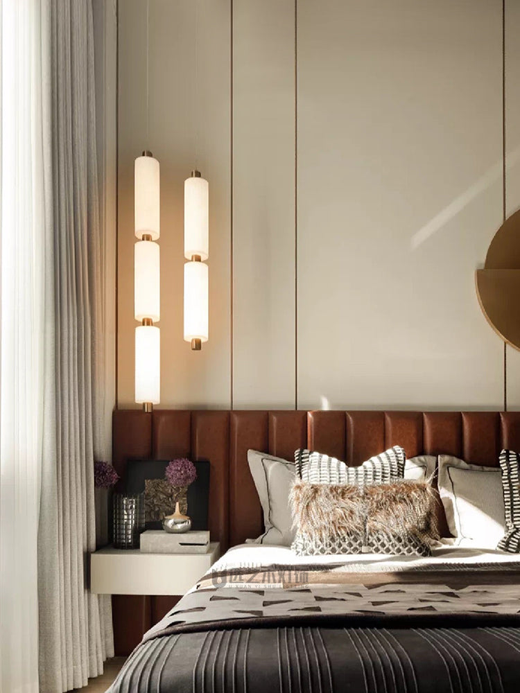 Zovarion Cluster hanglamp van albast